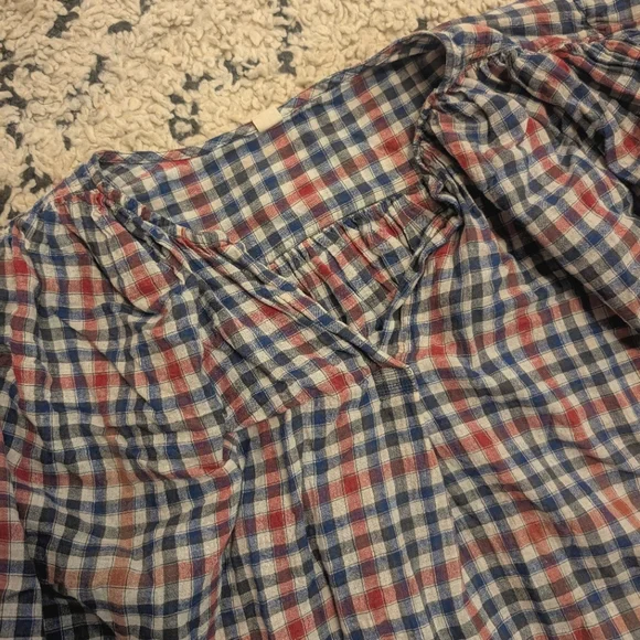 Runaway Bicycle loose handloomed cotton top sz S - Picture 2 of 2